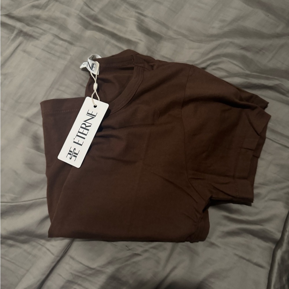 ETERNE chocolate smooth baby tee